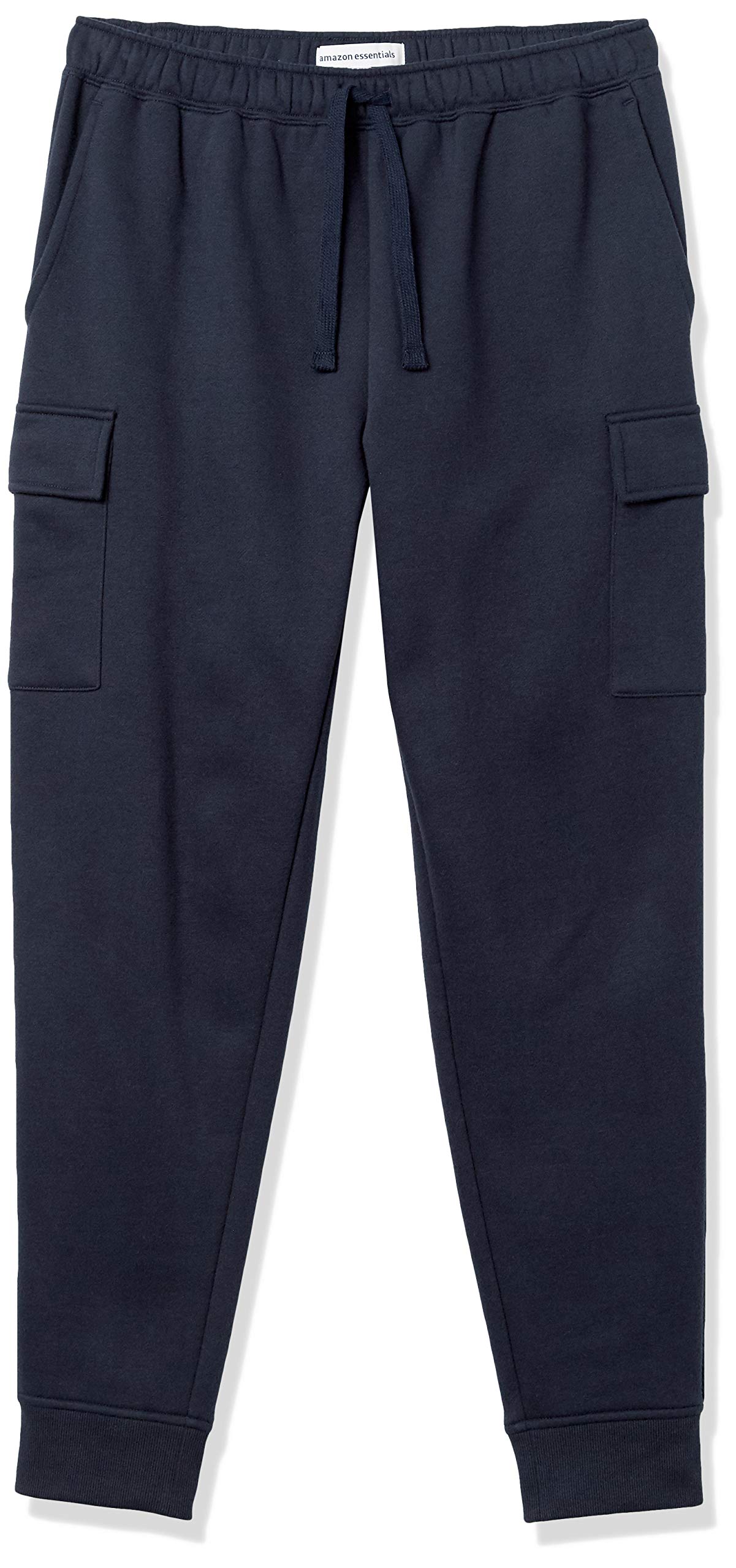 Amazon Essentials Men's Fleece Cargo Jogger Sweatpants - Comfortable Casual Workout Pants for Gym, Lounge & Outdoor Activities