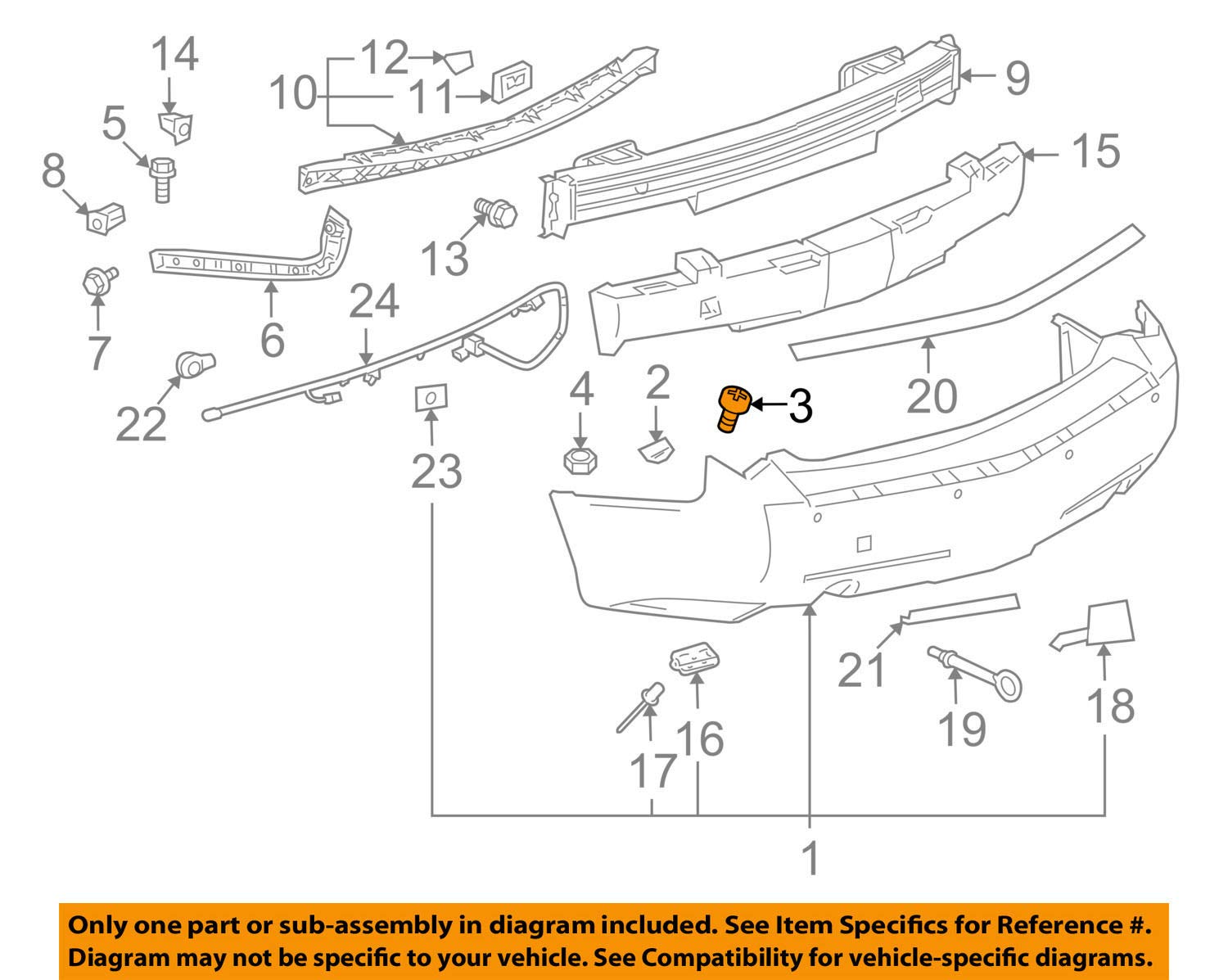 GM OEM Front Bumper Cover Lower Retainer 25631448 - Perfect Fit for General Motors Vehicles | Durable Replacement Part for Car Front End Protection