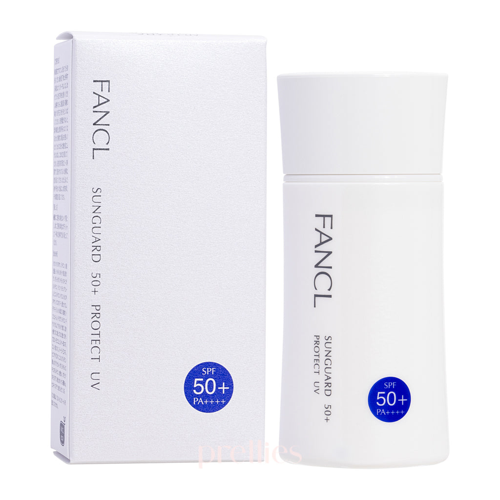 Fancl Sunguard Protect UV SPF50+ PA++++ 60ml - Lightweight Sunscreen for Face & Body - Daily Sun Protection for Outdoor Activities, Travel & Beach