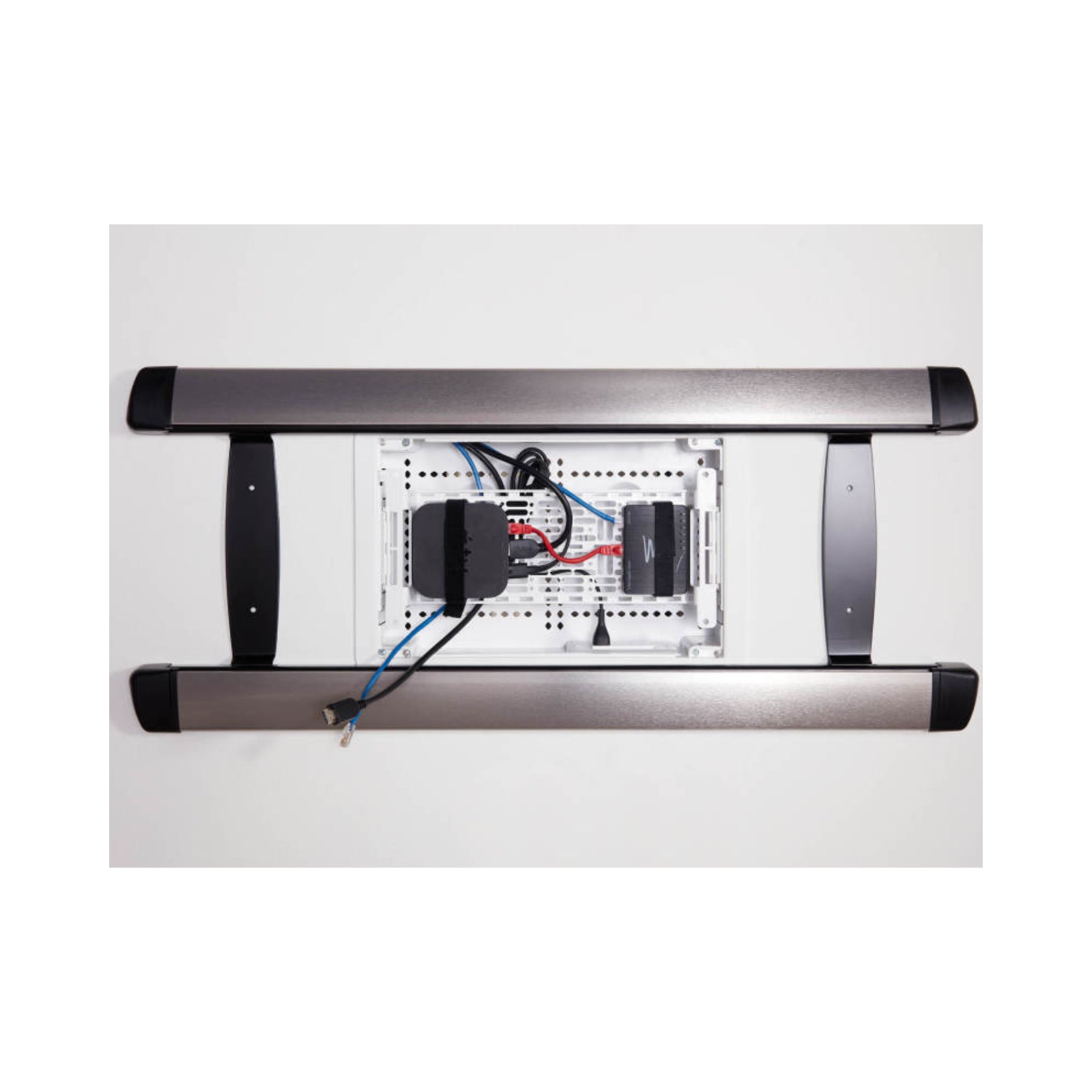 Sanus SA IWB9 W1 In-Wall TV Media Box - Concealed Cable Management for Flat Screen TVs - Perfect for Living Room, Bedroom & Home Theater Setup