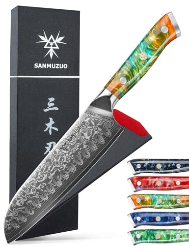 Fantasy Orange Santoku Knife