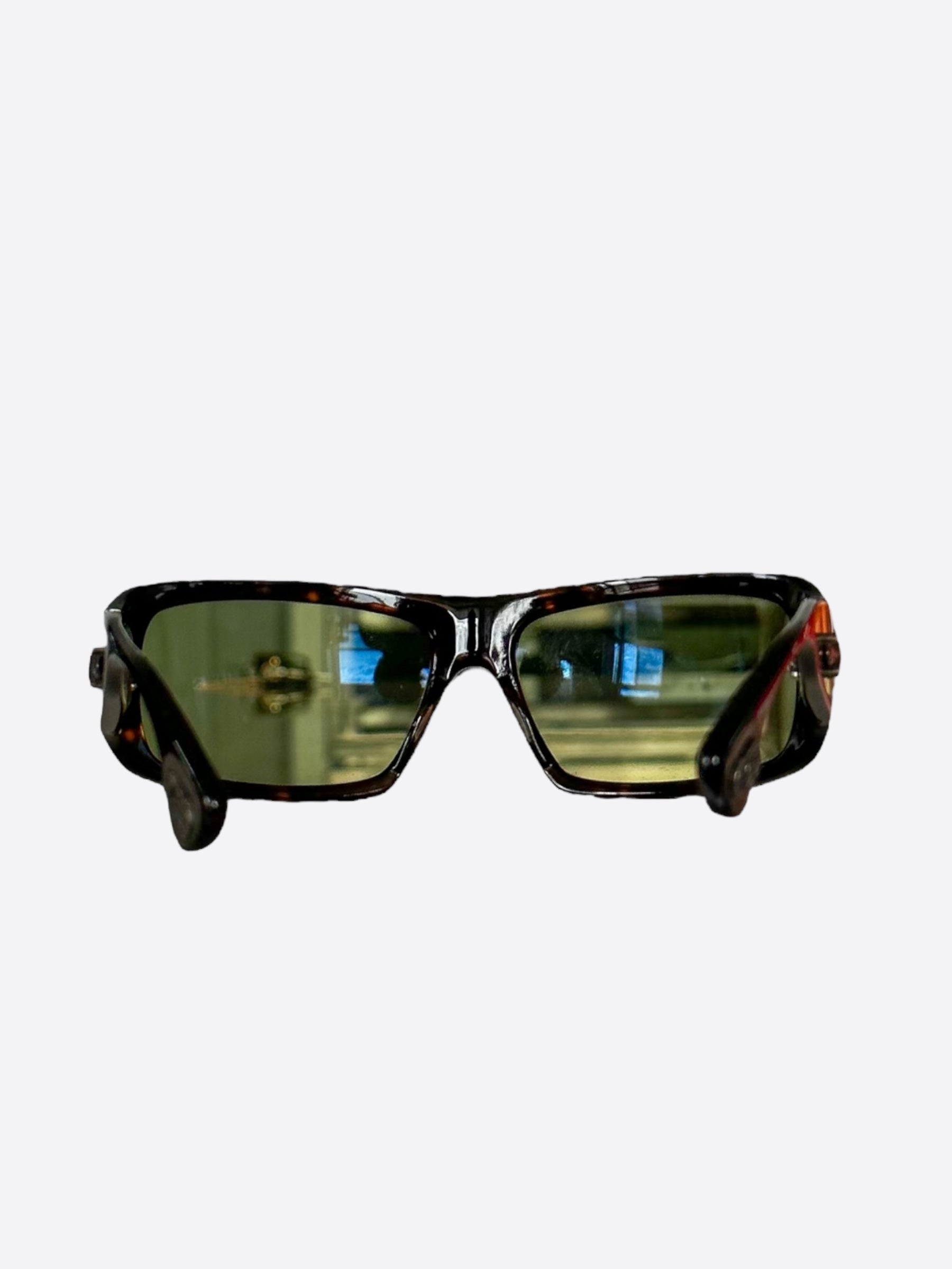 Chrome Hearts Brown Tortoise Dixie Normus Sunglasses for Men & Women - Luxury Fashion Eyewear for Outdoor Activities & Travel