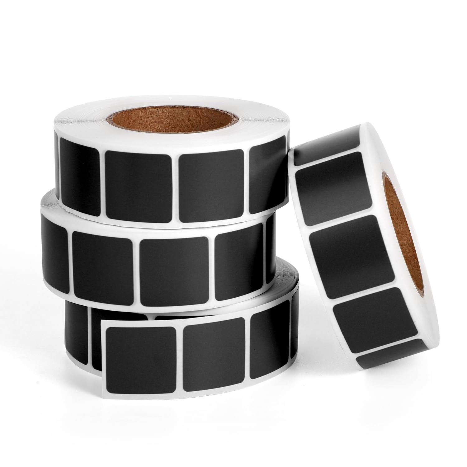 4000pcs/4 Rolls 0.87in Square Shooting Target Stickers - Black Adhesive Bullseye Pasters for Gun Range Practice | Perfect for Pistol, Rifle & Archery Training at Indoor/Outdoor Shooting Ranges