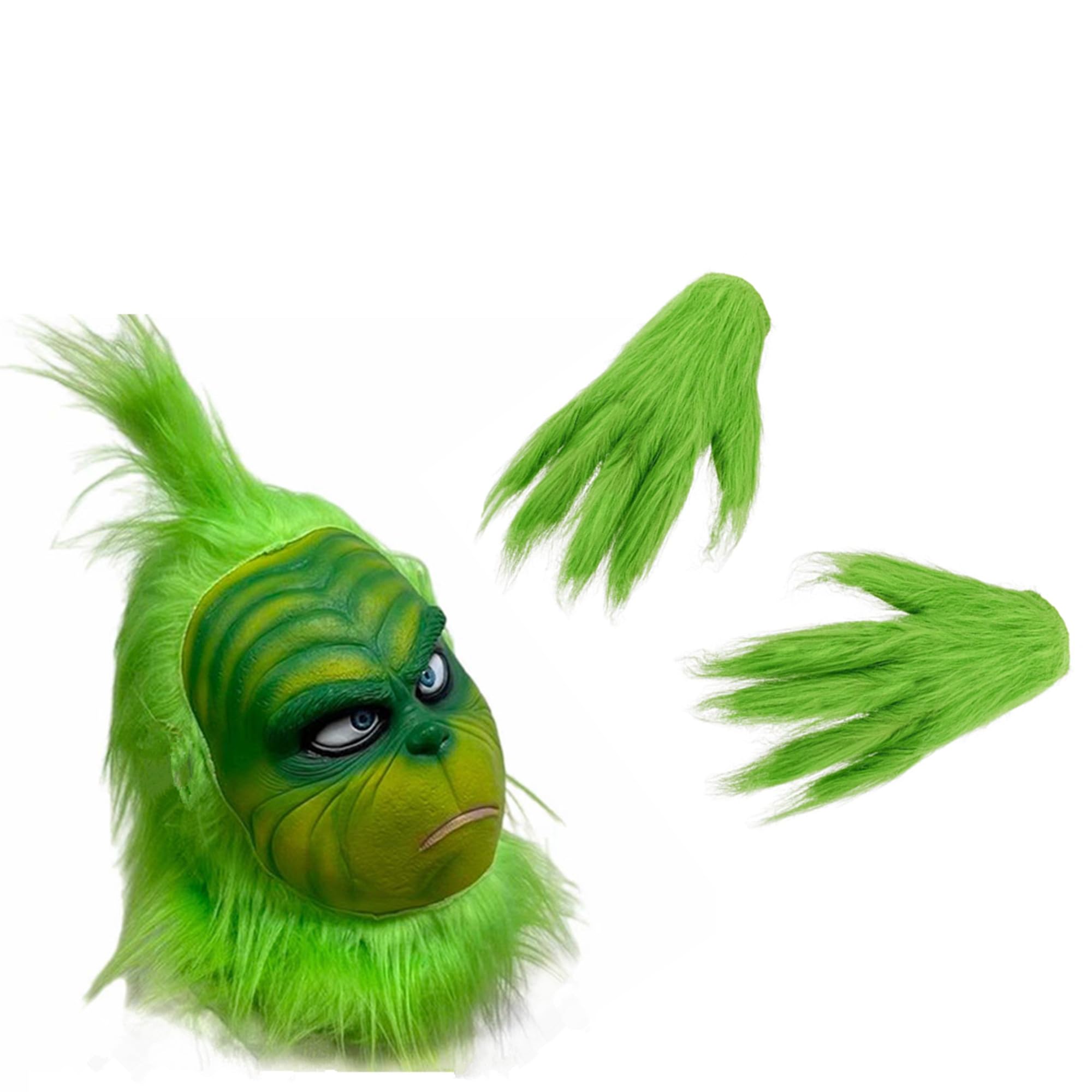Beita Green Latex Cosplay Mask for Adults - Christmas Costume Accessory for Halloween, Cosplay Parties & Theatrical Performances
