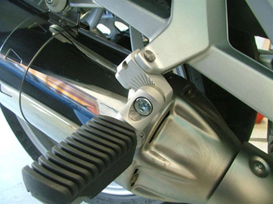 BMW K1600GTL/K1600GT Adjustable Passenger Footpeg Lowering Kit - Comfort Upgrade for Long Rides & Touring Motorcycles