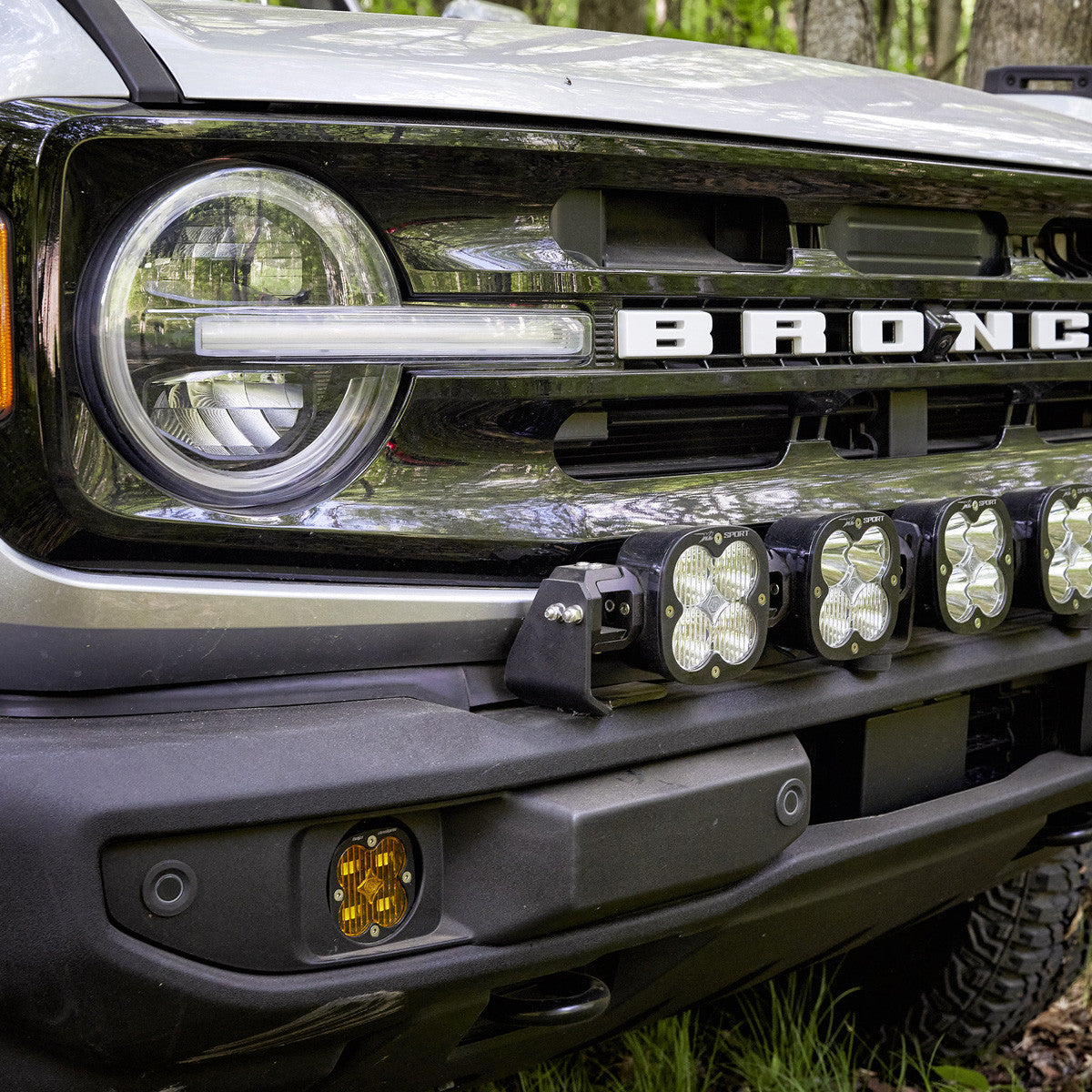 2021-2024 Ford Bronco Baja Designs SAE Fog Light Kit for OE Plastic Bumper | Off-Road Lighting Upgrade for Adventure & Night Driving