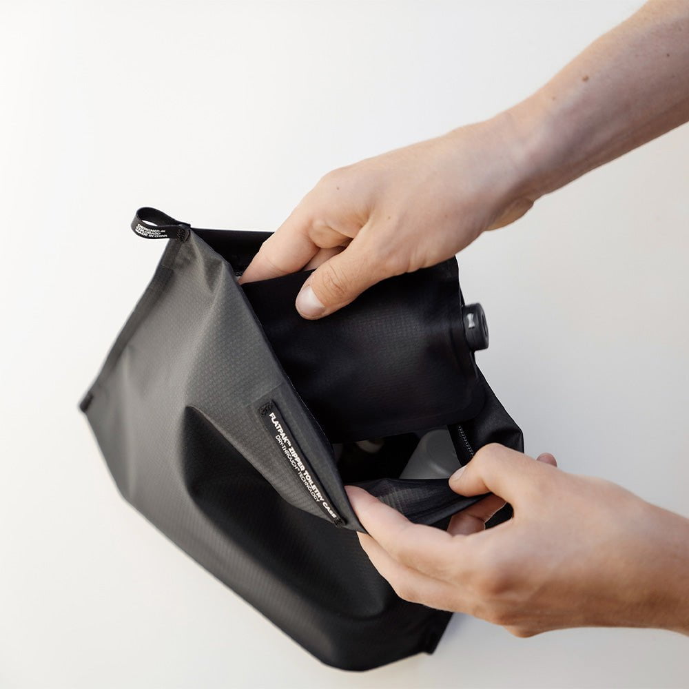 Matador FlatPak Zipper Toiletry Case - Waterproof Travel Cosmetic Bag for Toiletries & Makeup | Perfect for Camping, Gym & Air Travel