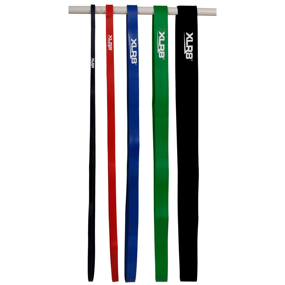 XLR8 Level 1 Resistance Band - 1.25cm Purple Strength Training Band for Home Workouts, Physical Therapy & Fitness Exercises