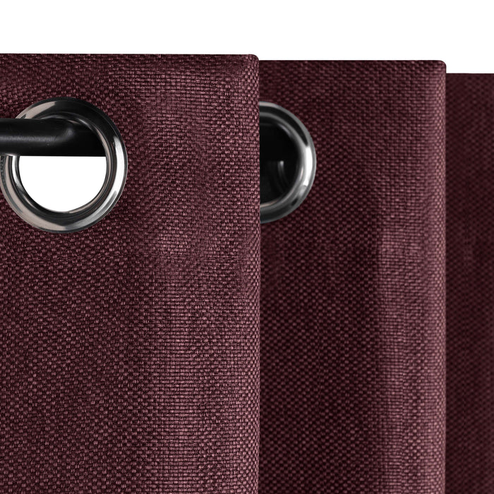 Blackout Curtains Set of 2 Panels - Jaxon Textured Room Darkening Window Drapes for Bedroom, Living Room & Home Theater (54x84 Inches)
