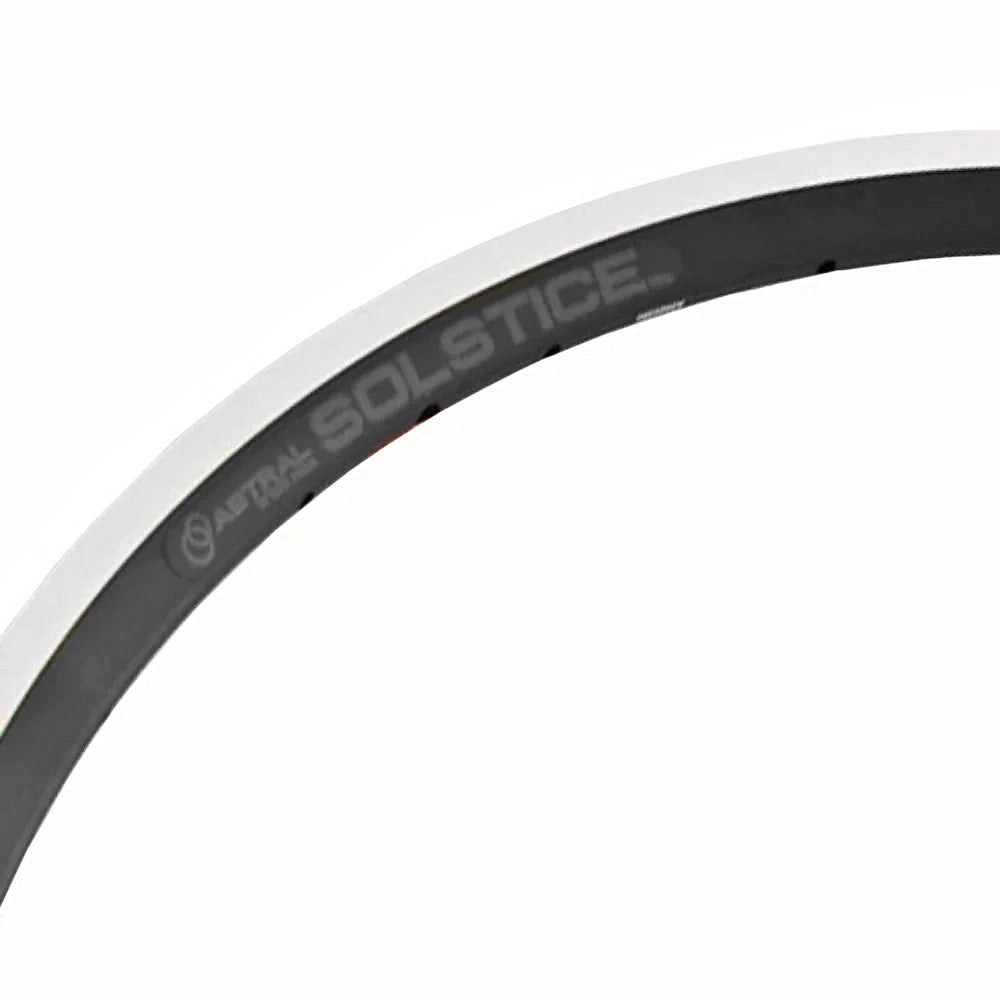 Astral Solstice 700c MSW Rim Brake Bicycle Wheel - 28H Black for Road Bikes | Perfect for Commuting, Training & Performance Cycling