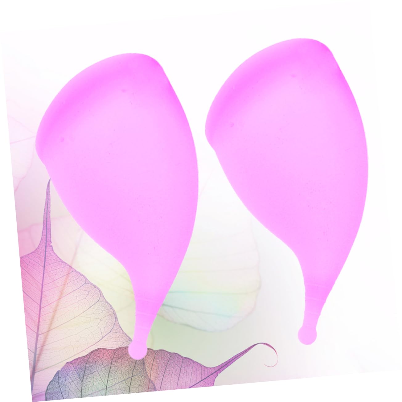 SEWOART 2 Pack Reusable Purple Menstrual Cups for Women - Soft Medical Grade Silicone Period Cup Set - Leak-Proof, Comfortable & Eco-Friendly (Perfect for Travel, Sports & Active Lifestyles)
