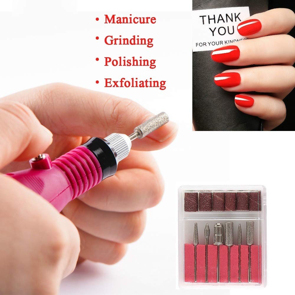 20000RPM Electric Nail Drill Machine Kit - Professional Variable Speed Manicure Pedicure Tool with Rotary Carver & Deep Drill Bits for Salon & Home Nail Art | Perfect for Acrylic, Gel, Dip Powder & Natural Nails