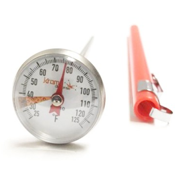 Krome Dial Thermometer Stem - High Accuracy Temperature Gauge for Cooking, Brewing, and Home Use