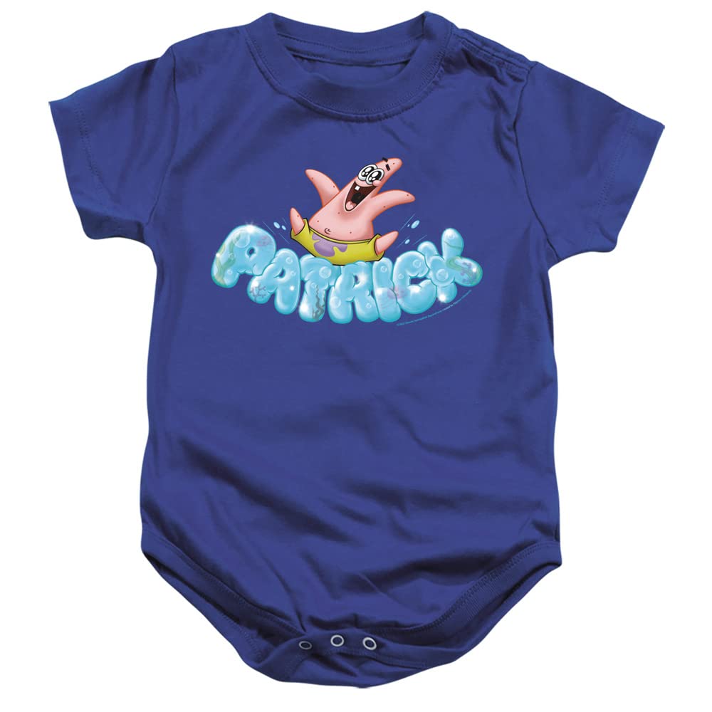 LOGOVISION Spongebob Happy Go Lucky Patrick Unisex Baby Bodysuit - Soft Cotton Infant Snap Suit for Newborns & Toddlers - Perfect for Playtime, Birthday Gifts & Everyday Wear