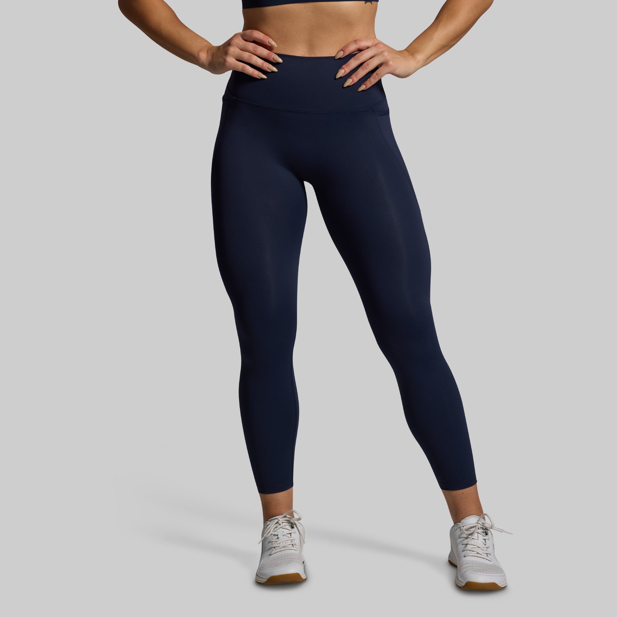 Eccentric Legging (BP Navy) - High Waist Yoga Pants for Women, Comfortable Workout Tights, Stretchy Gym Leggings - Perfect for Yoga, Running & Casual Wear