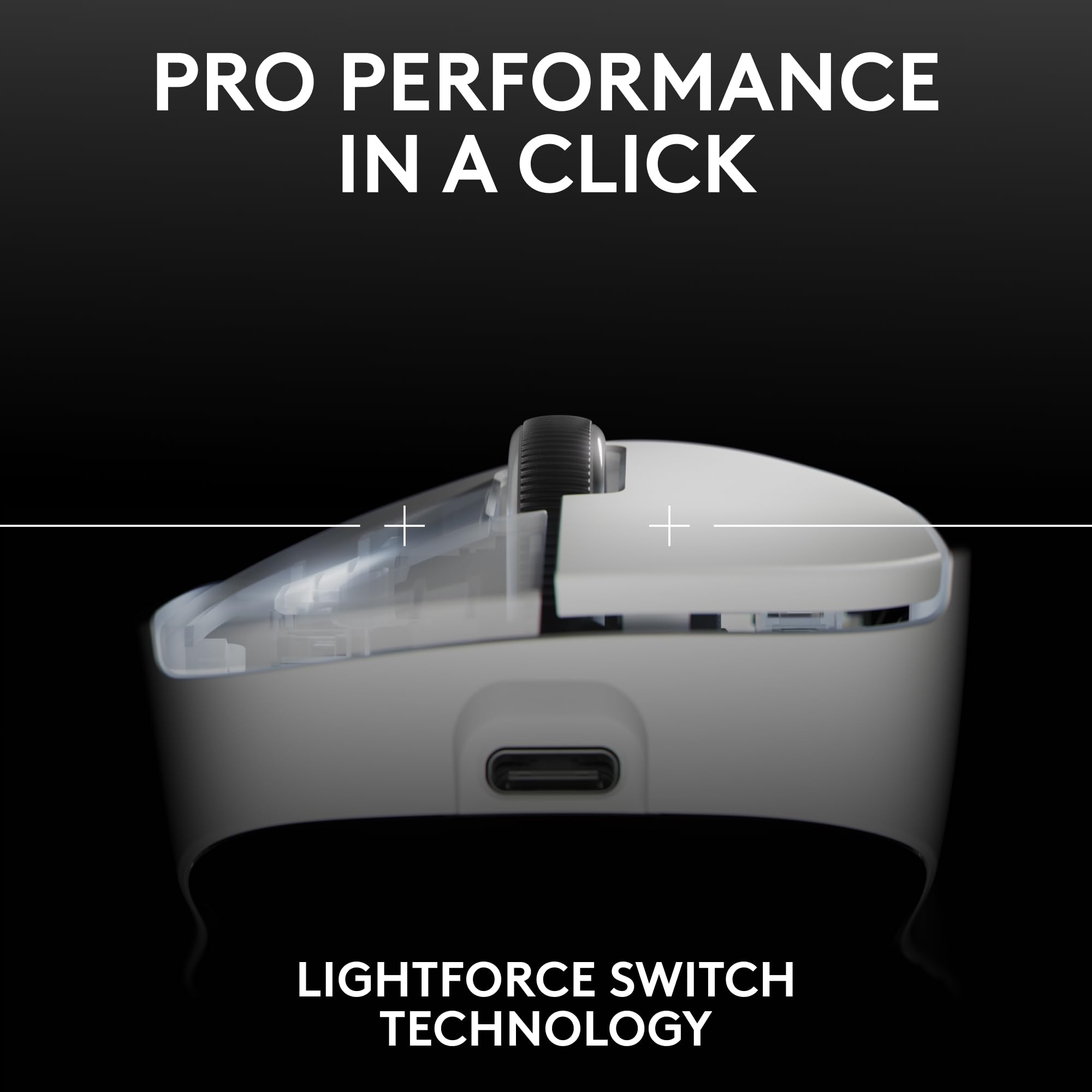 Logitech G PRO X Superlight 2 Wireless Gaming Mouse - 60g Ultra Lightweight, 5 Programmable Buttons, 44K DPI Sensor, USB-C Charging for PC & Mac (White) | Perfect for Esports, FPS & Competitive Gaming