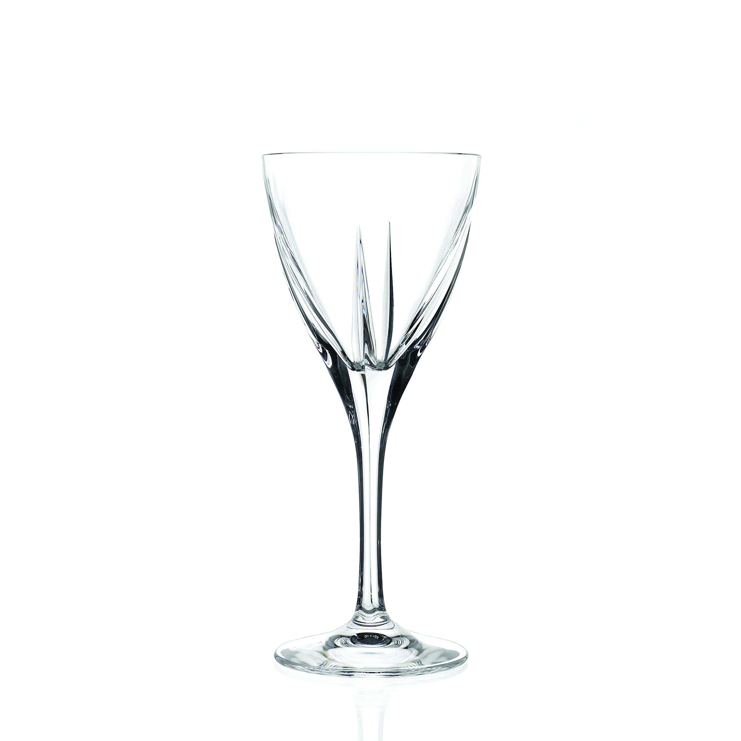 Premium Barksi Wine Glasses Set of 6 - 8.5 oz Crystal-Like Goblets for Red Wine, White Wine & Water - Elegant Stemmed Glassware Made in Europe - Perfect for Dinner Parties, Weddings & Home Entertaining