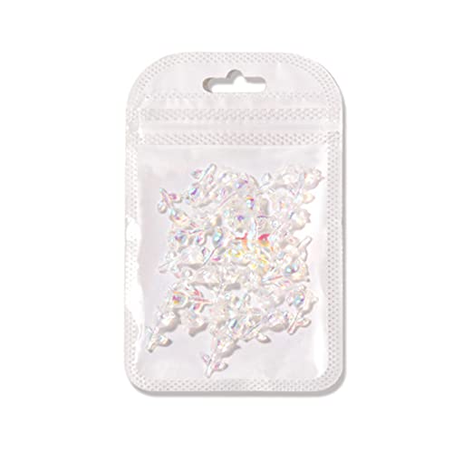 30Pcs 3D Rose Style Nail Flower Decorations Set - Cute Resin Aurora Floral Art for Manicure | Perfect for DIY Nail Art, Bridal Nails & Party Nail Designs
