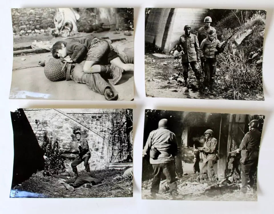 Vintage 1960s Tab Hunter 'The Legion of No Return' Movie Set - 16 Original 10x8 Film Photos for Collectors | Classic Hollywood Memorabilia, Film Buff Gifts, Home Theater Decor