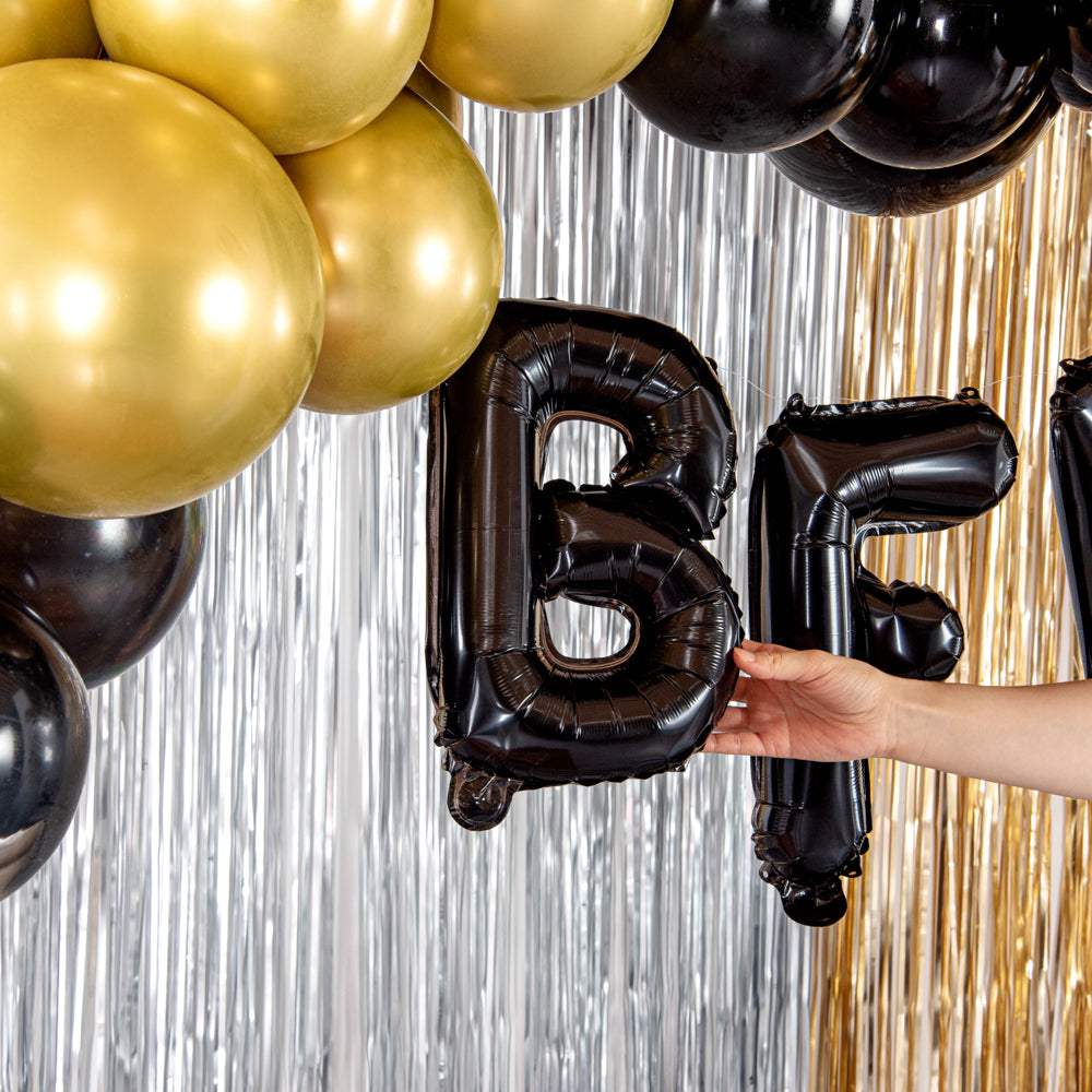 Balloonify Black Mylar Letter B Balloon - 16 Inch Large Foil Alphabet Balloon for Birthday Party Decorations, Baby Showers & Graduation Celebrations (1 Count)