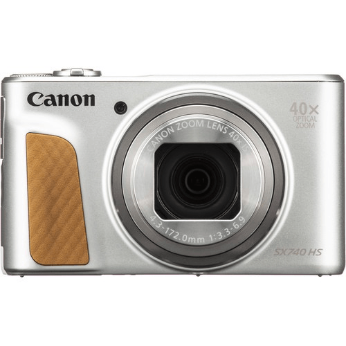 Canon PowerShot SX740 HS 20.3MP Digital Camera with 40x Optical Zoom, 4K Video, Wi-Fi & NFC (Silver) - Perfect for Travel Photography, Vlogging, and Family Events