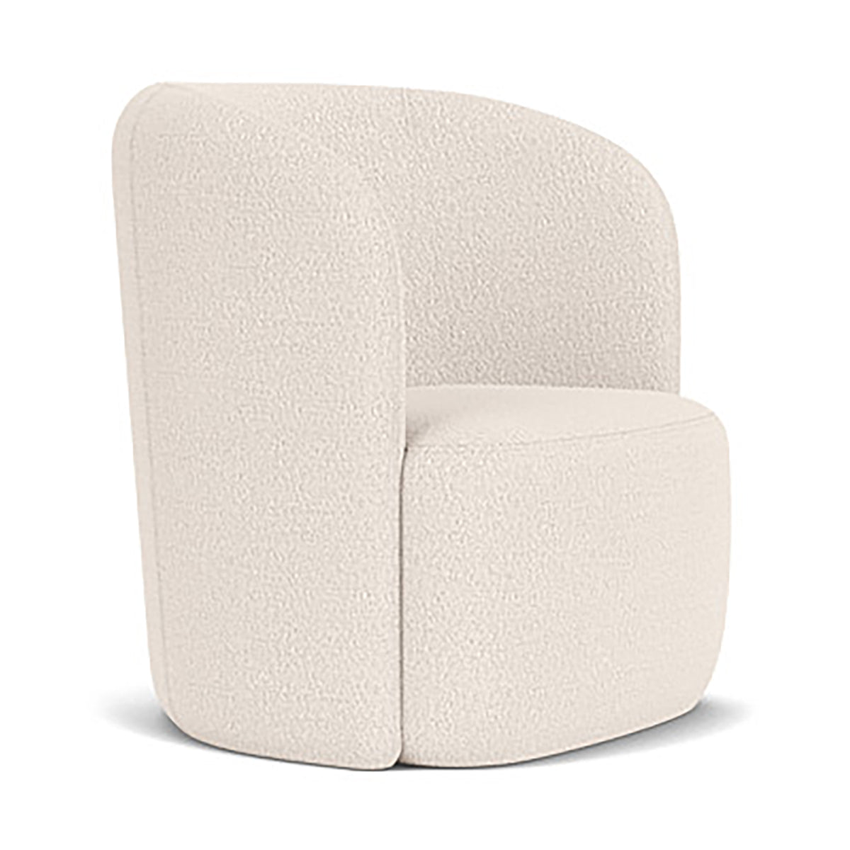 Blair Boucle Swivel Chair - Modern Velvet Accent Chair with 360° Rotation, Mid-Century Style Lounge Chair for Living Room, Bedroom, Office & Reading Nook