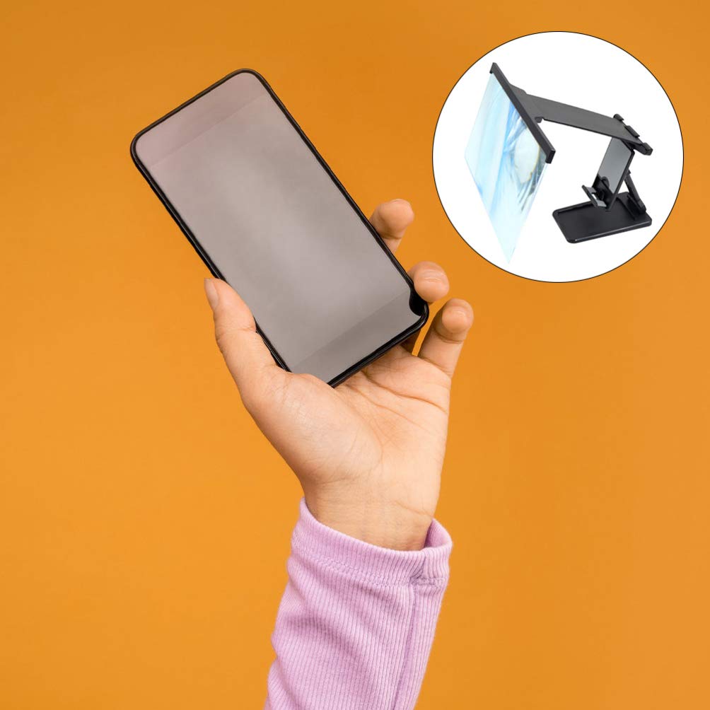 3D Phone Screen Magnifier Stand with Acrylic Lens - 20x Magnification for Smartphones & Tablets | Perfect for Watching Movies, Reading & Gaming Hands-Free