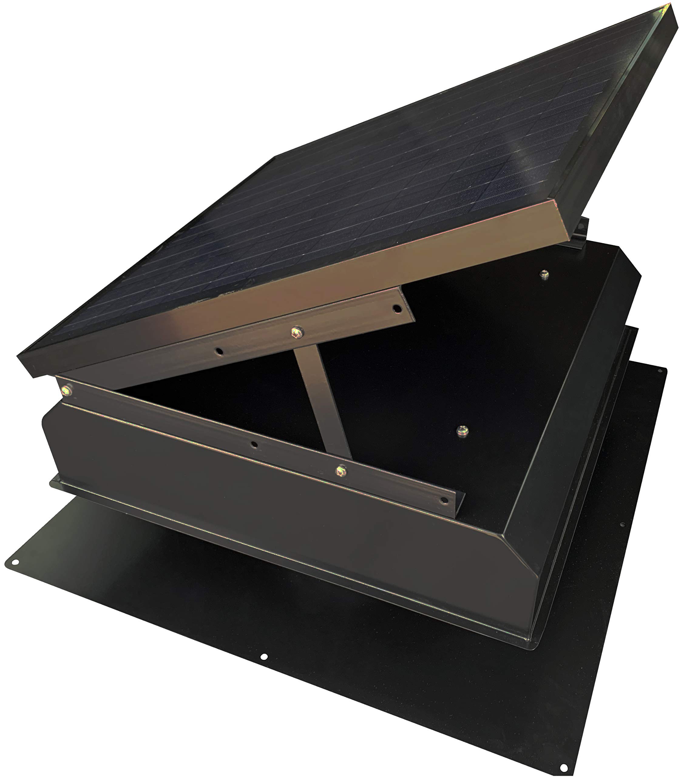 Remington Solar Builder Series 40W Solar Attic Fan with 110V Adapter - Energy Efficient Roof Ventilation for Day & Night Operation - Perfect for Home Cooling and Moisture Control