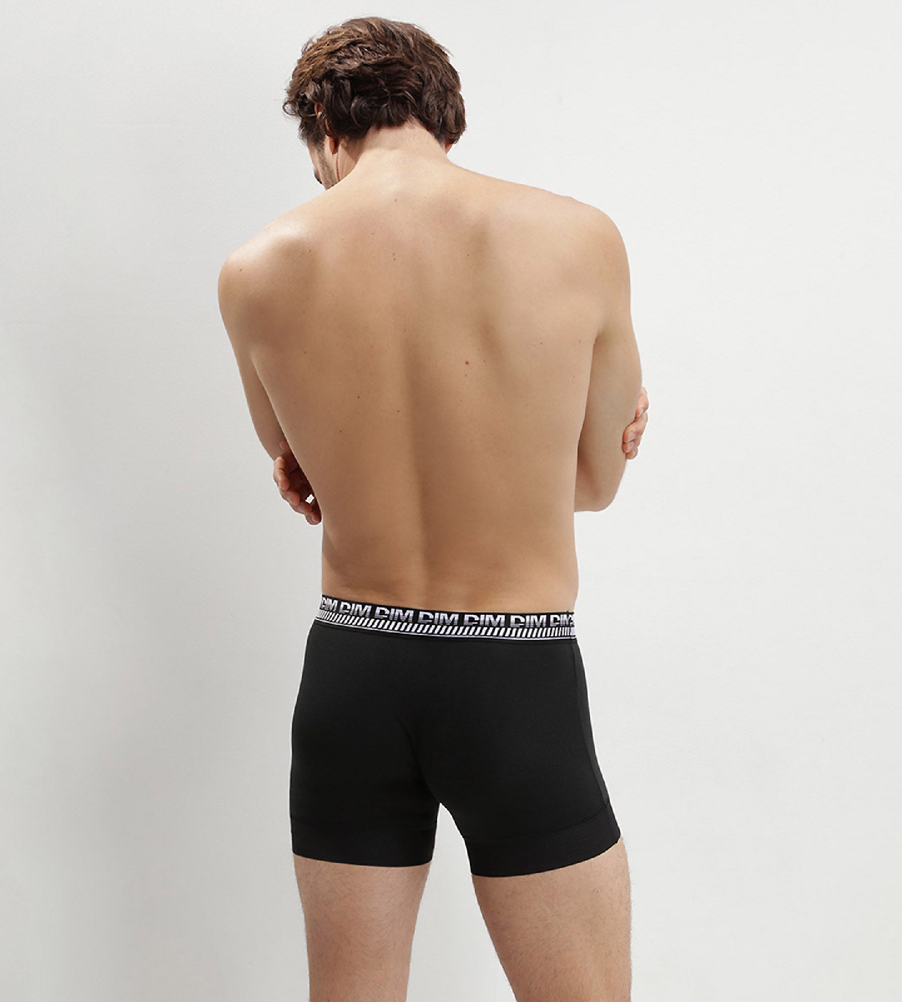 2 Pack Men's 3D Stay & Fit Black Boxer Briefs - Ultra Comfortable Underwear for Everyday Wear, Gym & Sports Activities