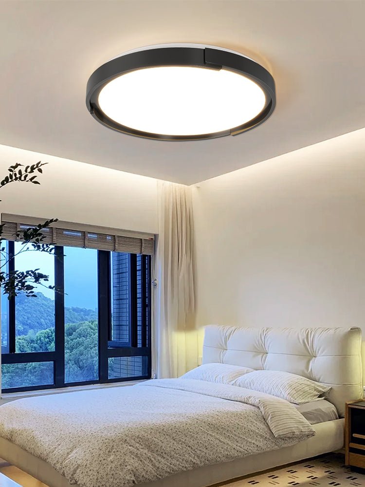 Minimalist Edge Ceiling Light - Modern LED Fixture for Living Room, Bedroom, or Office | Energy-Efficient Indoor Lighting Solution