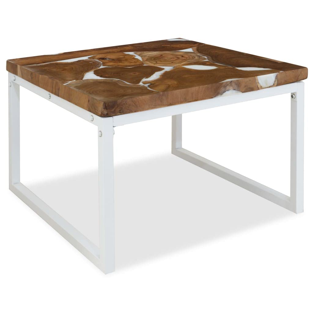 CHARMMA Teak Resin Coffee Table 23.6