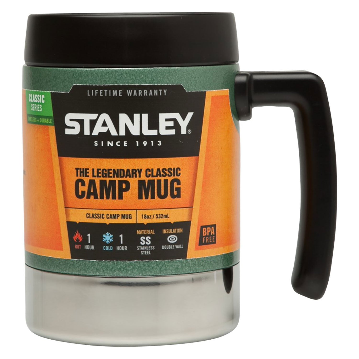18oz Classic Coffee Mug - Insulated Ceramic Cup with Handle for Hot & Cold Drinks - Perfect for Home, Office, or Gifts