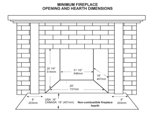 True North TN20 EPA Certified Wood Burning Fireplace Insert - Efficient Heating for Living Rooms, Cabins & Outdoor Spaces