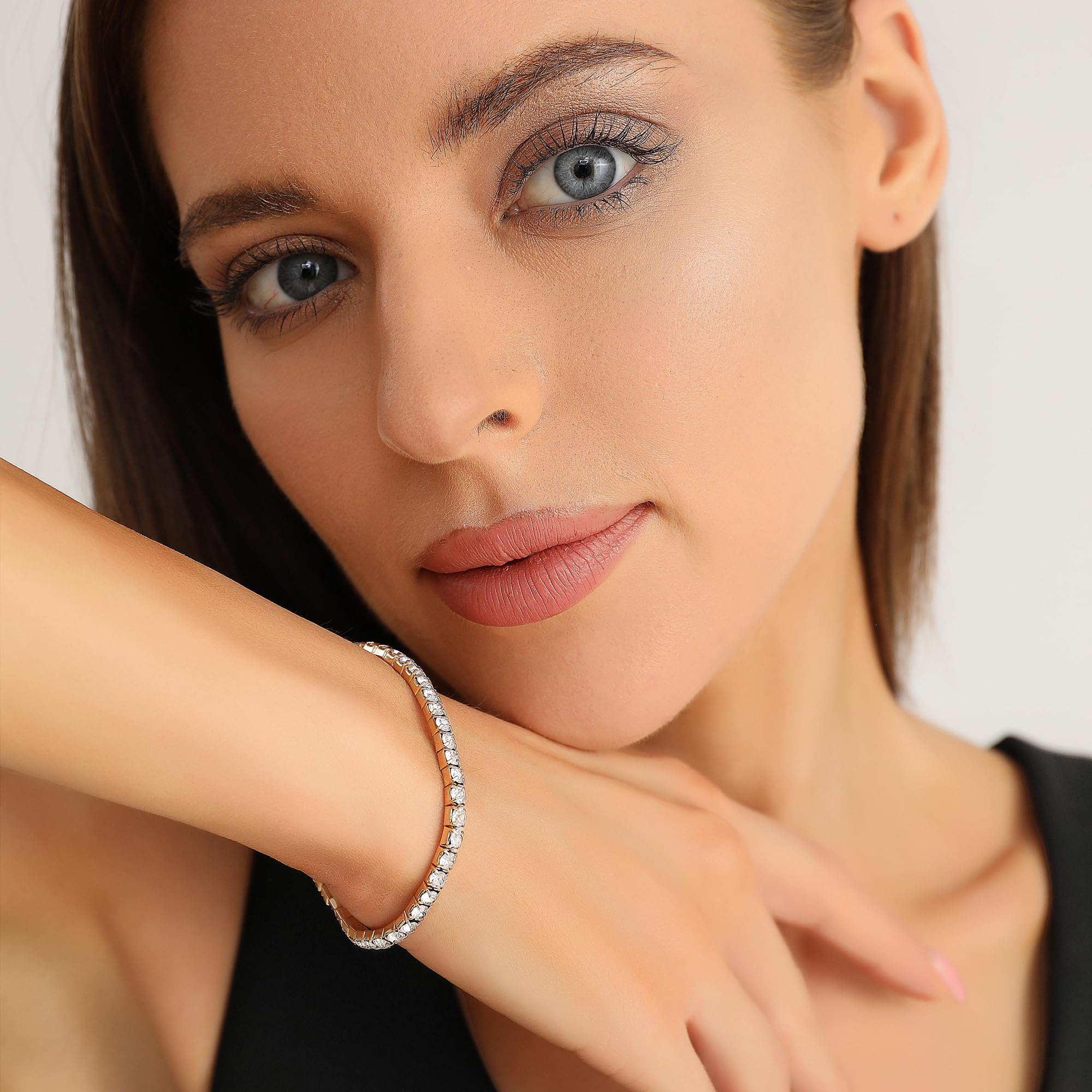 Zealmer Sparkle Multicolor Rhinestone Stackable Stretch Bracelets for Women - Fashion Jewelry for Parties, Weddings & Everyday Wear