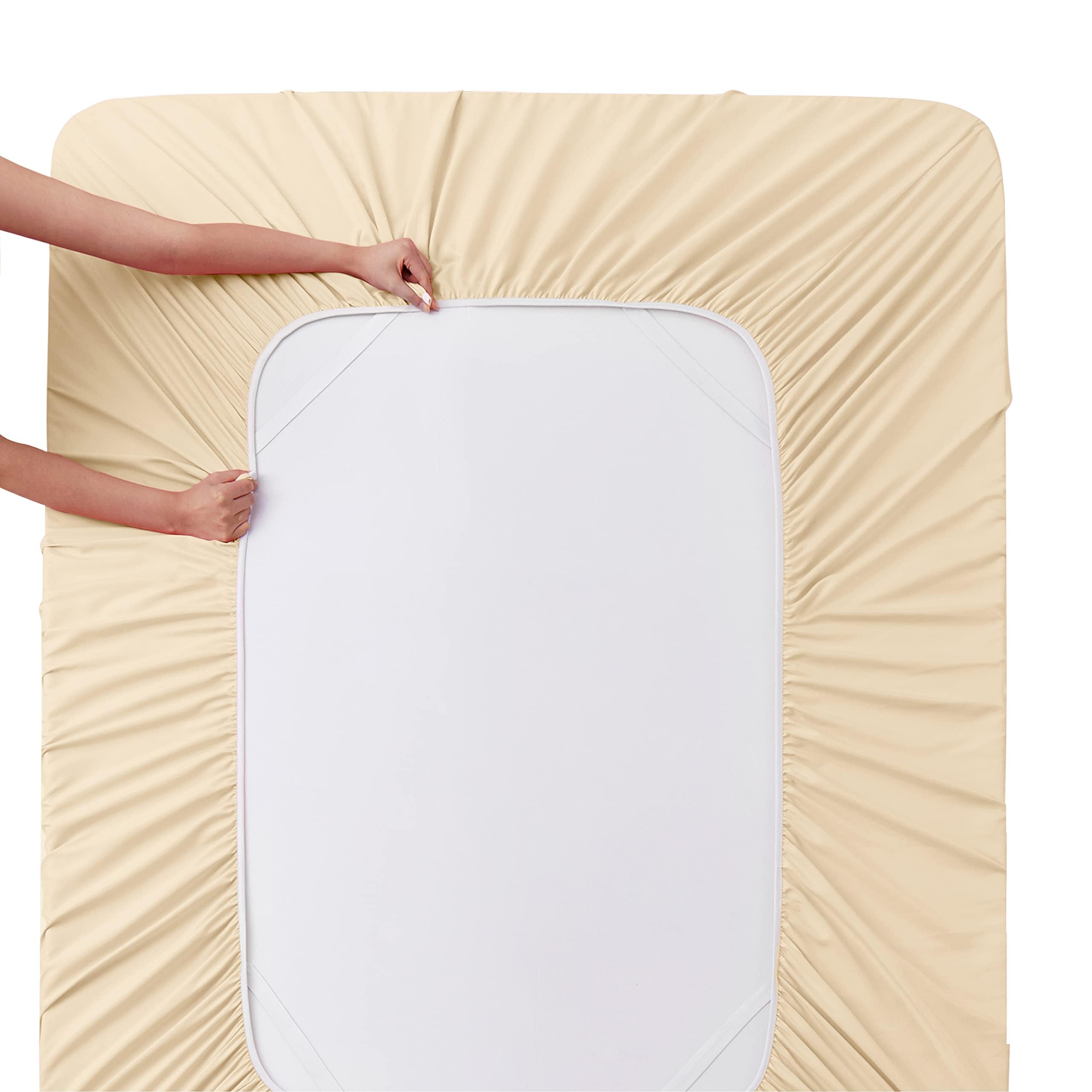 Luxury 1800 Thread Count Twin Sheets Set with Extra Deep Pockets (Up to 24