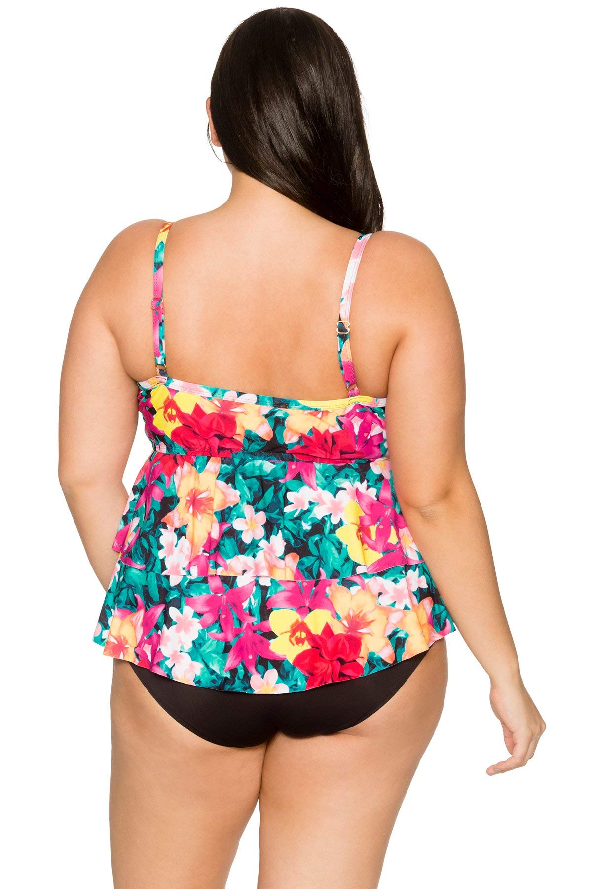 Women's Olivia Layered Tankini Top Swimsuit - Stylish Two-Piece Bathing Suit for Beach, Pool & Summer Vacations
