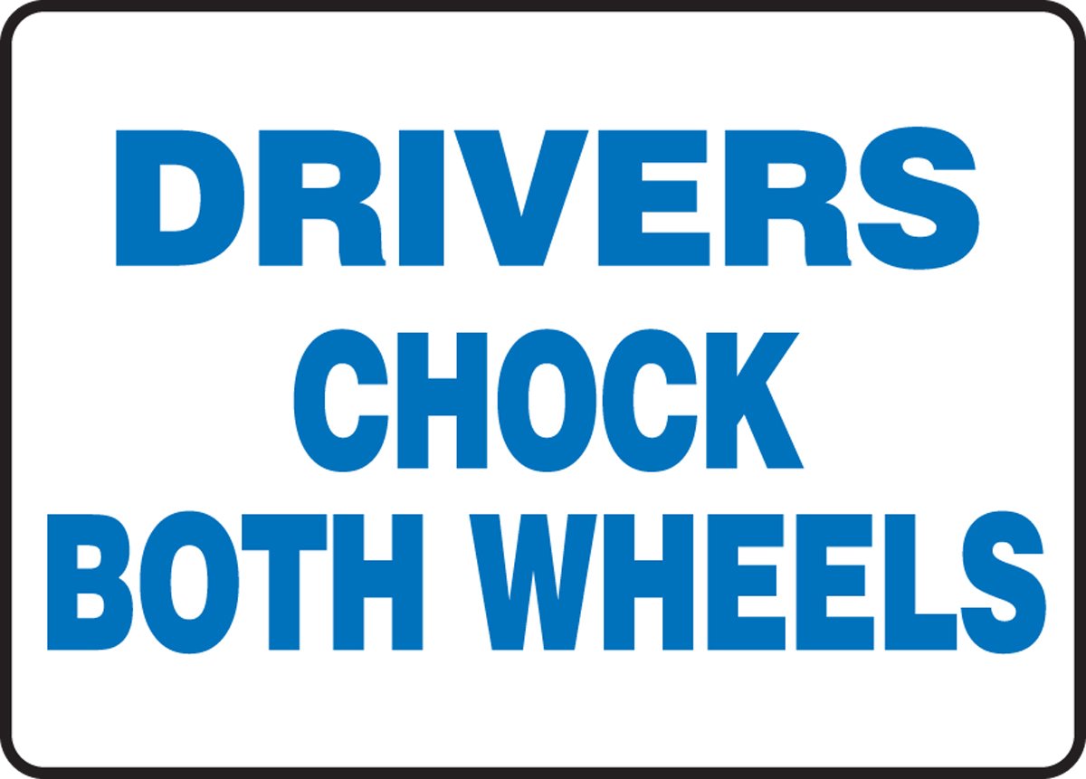 10x14 Polycarbonate Wheel Chocks for Trucks & Trailers - Heavy Duty .125