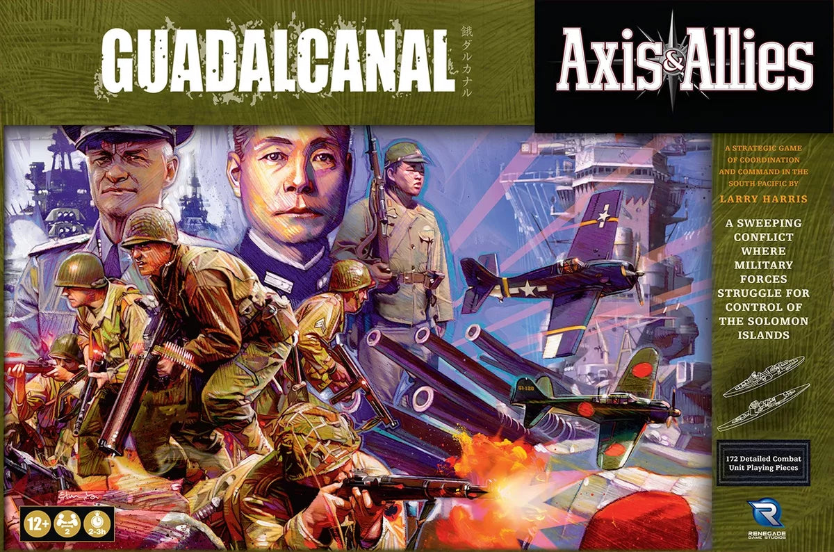 Axis and Allies Guadalcanal - WWII Strategy Board Game | Historical Military Conflict Simulation | Perfect for Game Nights & History Enthusiasts