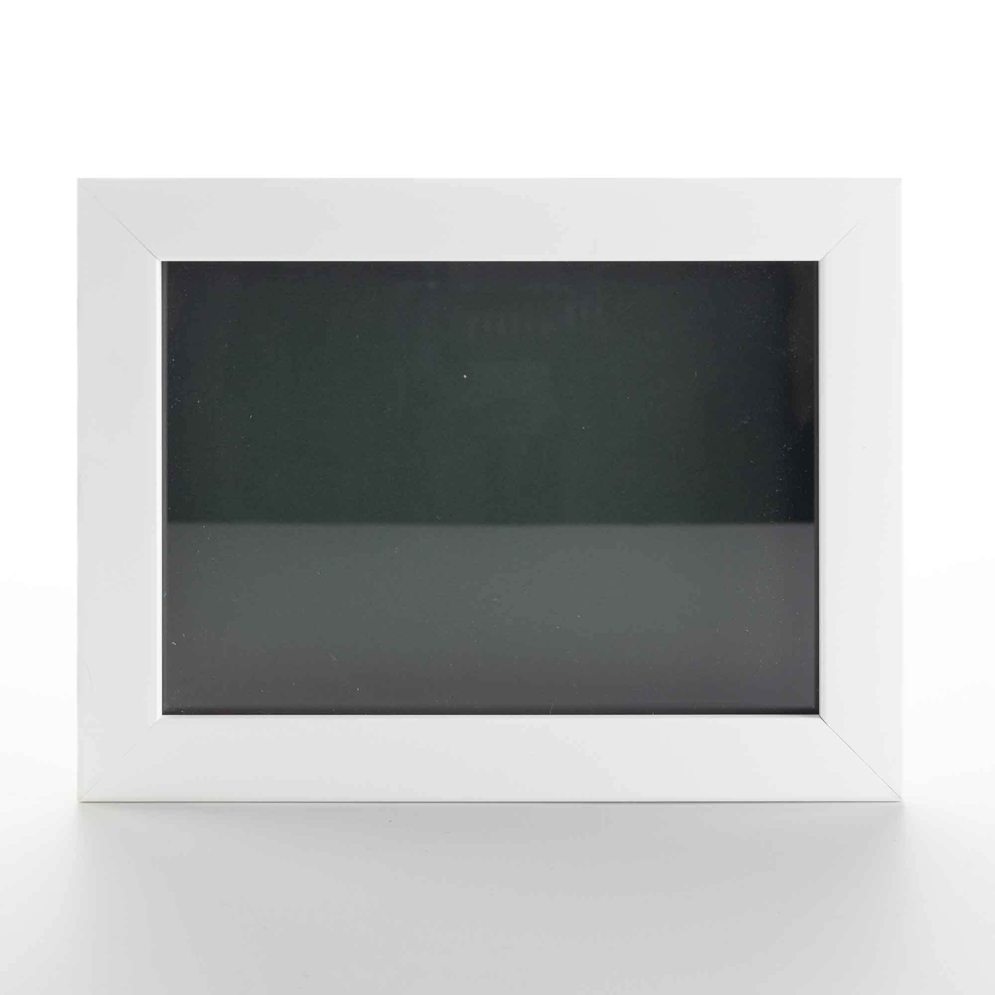 8x12 White Solid Pine Wood Shadow Box Picture Frame - Acid-Free Green Backing, UV Protective Acrylic, 0.75