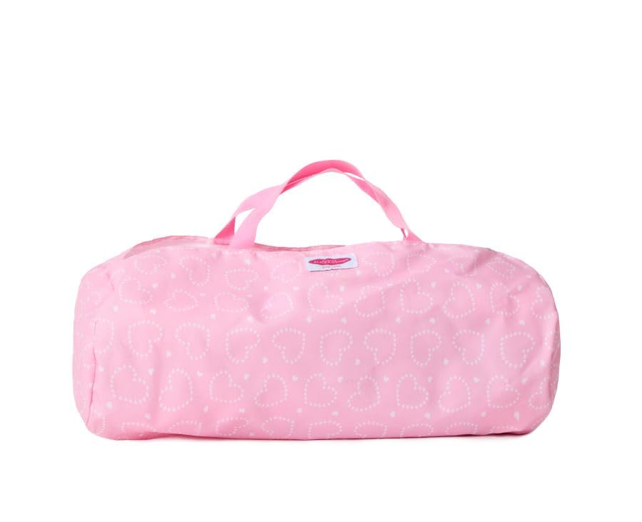 Madame Alexander Doll Pack and Play Crib - Pink Hearts Design for 18