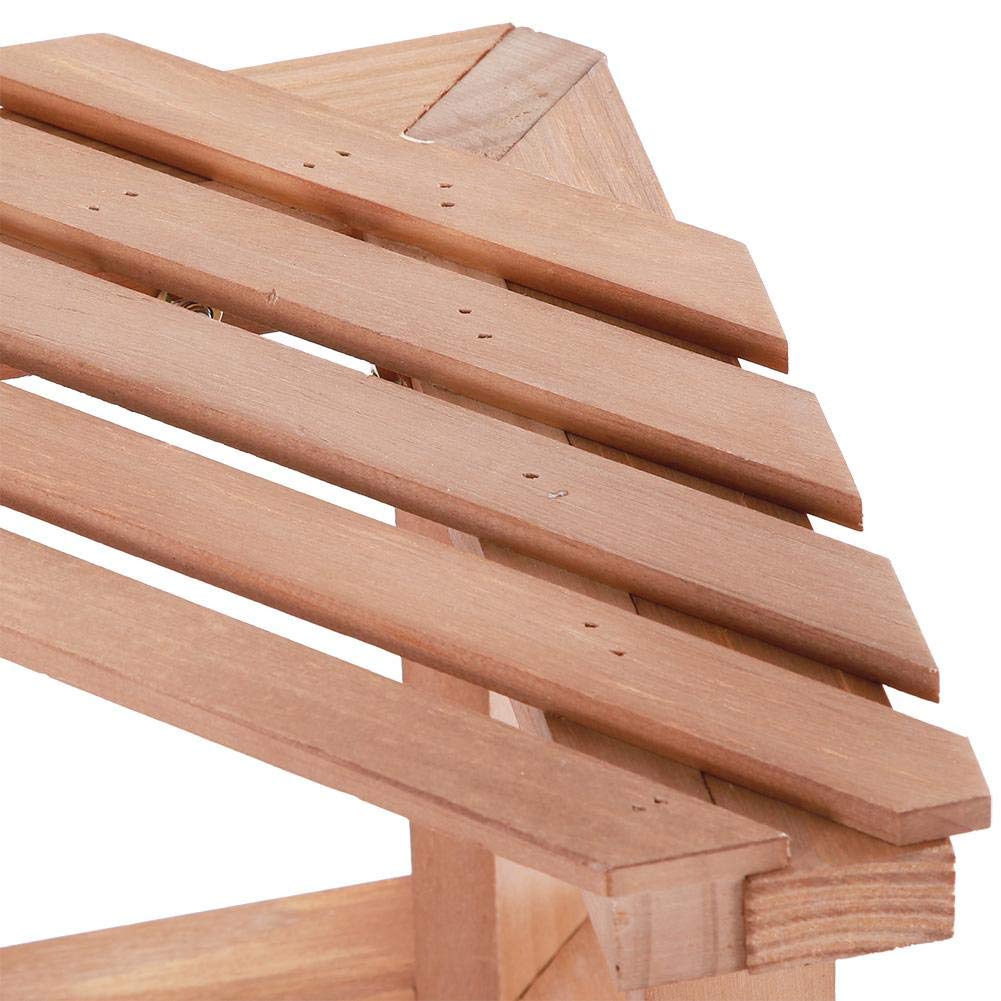4-Tier Pine Wood Corner Shelf - Plant Stand for Flower Pots, Garden Decor & Indoor/Outdoor Display | Perfect for Small Spaces, Balconies & Patios