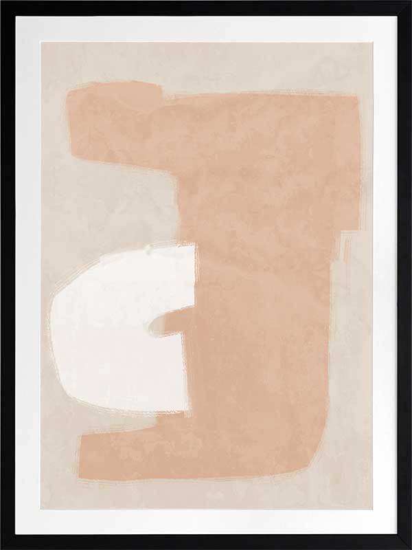 Elegant Neutral Framed Art Print - Modern Wall Decor for Living Room, Bedroom & Office - Perfect for Home & Office Decor