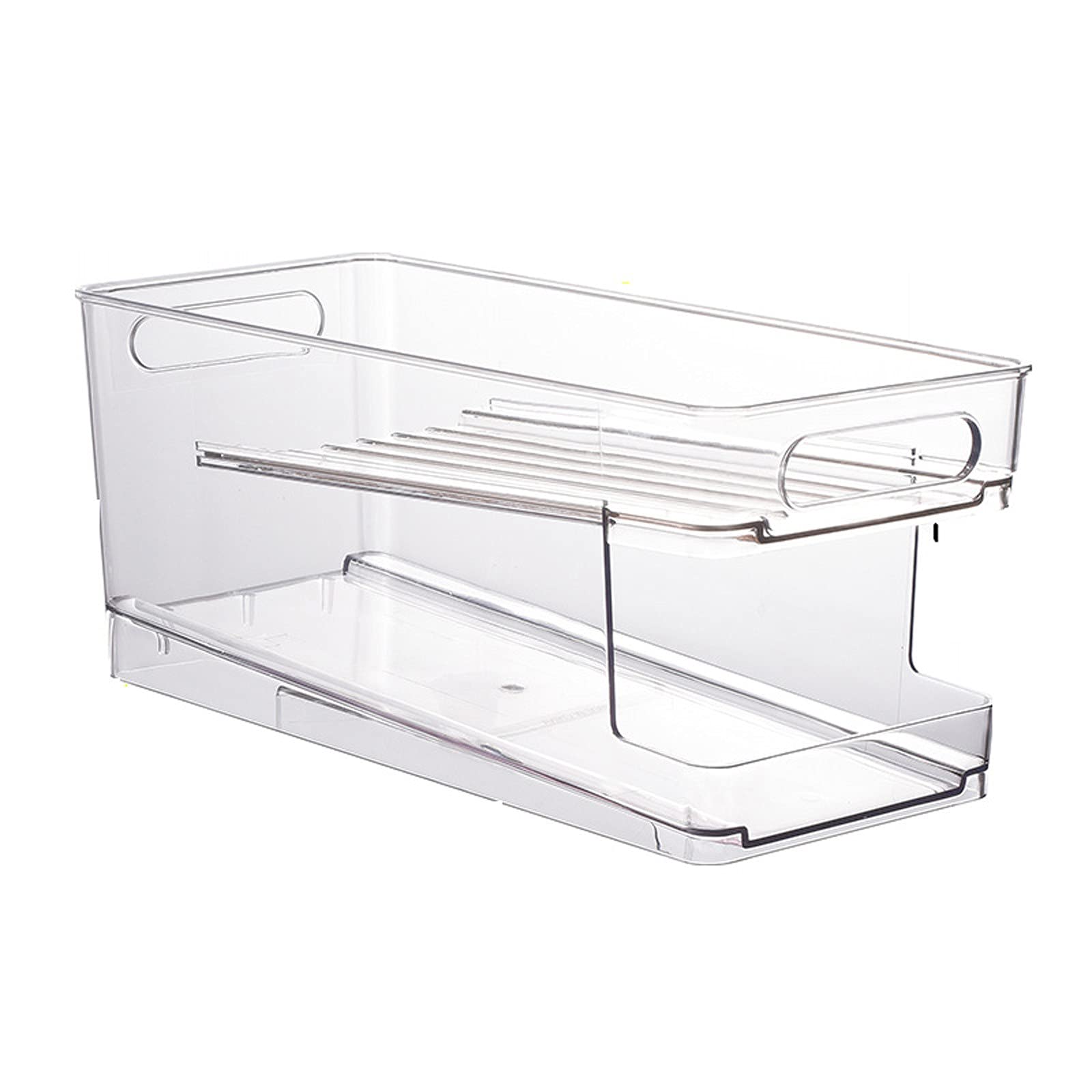 MPWEGNP Airtight Food Storage Containers for Refrigerator - Transparent BPA-Free Plastic Can Organizer Boxes for Kitchen, Pantry & Bar - Perfect for Meal Prep, Leftovers & Beverage Storage (White, One Size)