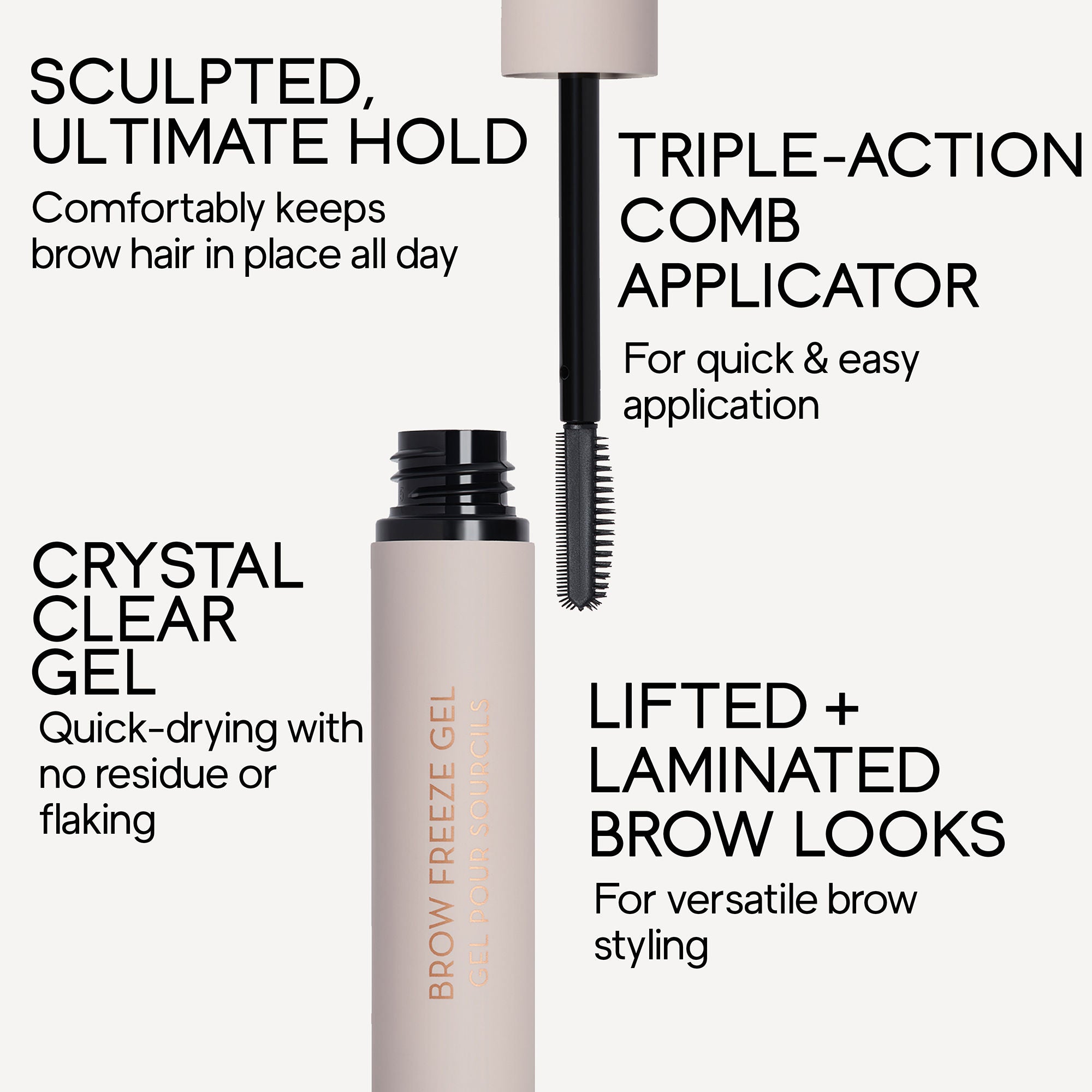 Anastasia Beverly Hills Brow Freeze Gel - Strong Hold Eyebrow Styler for Flawless Brows All Day | Perfect for Daily Makeup, Special Occasions & Photo Shoots