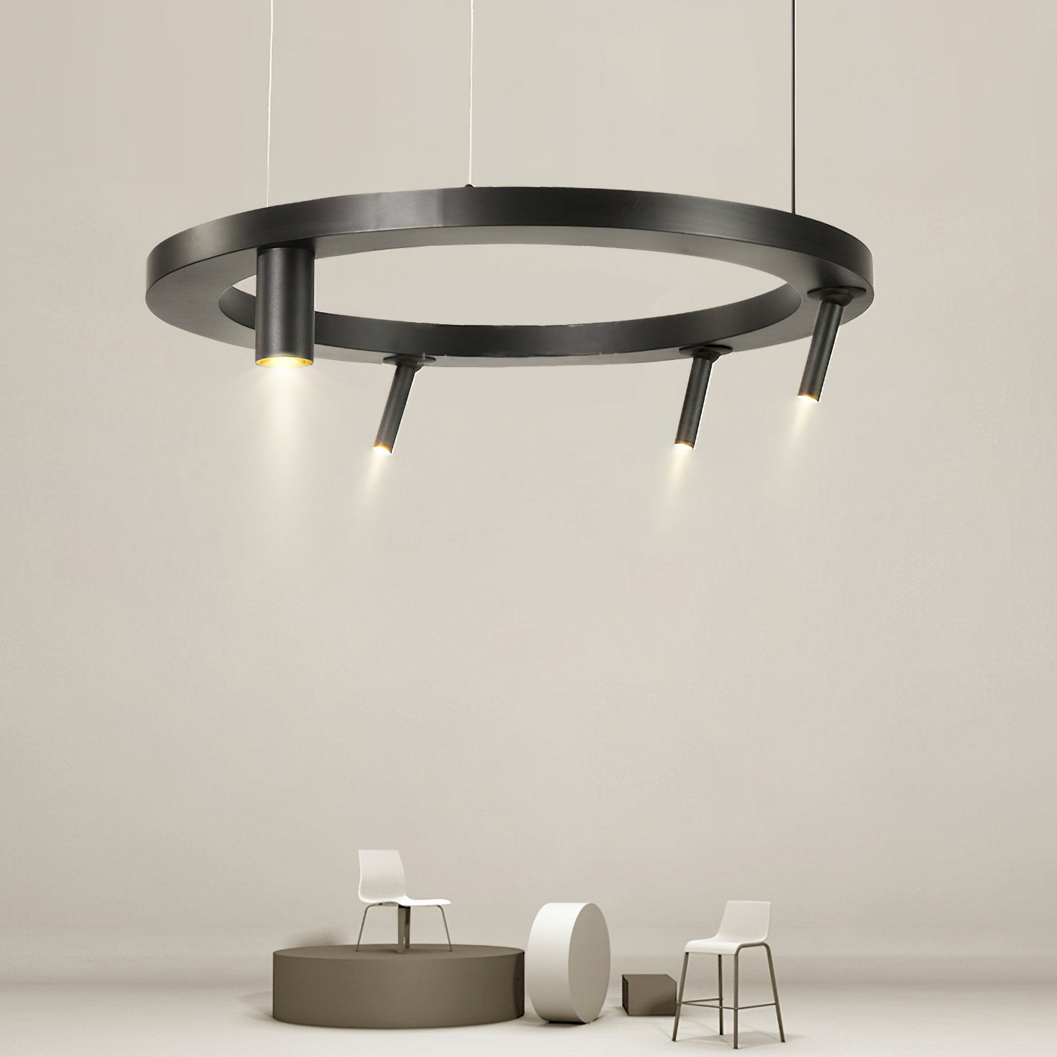 Hope Black Chandelier - Elegant Modern Ceiling Light Fixture for Dining Room, Bedroom & Living Room Decor | Dimmable LED Lighting for Home & Wedding Events