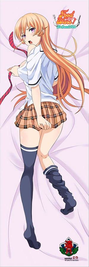 Food Wars Shokugeki no Soma Erina Nakiri Body Pillow Dakimakura - Officially Licensed Anime Waifu Hug Pillow for Cosplay, Anime Fans & Home Decor
