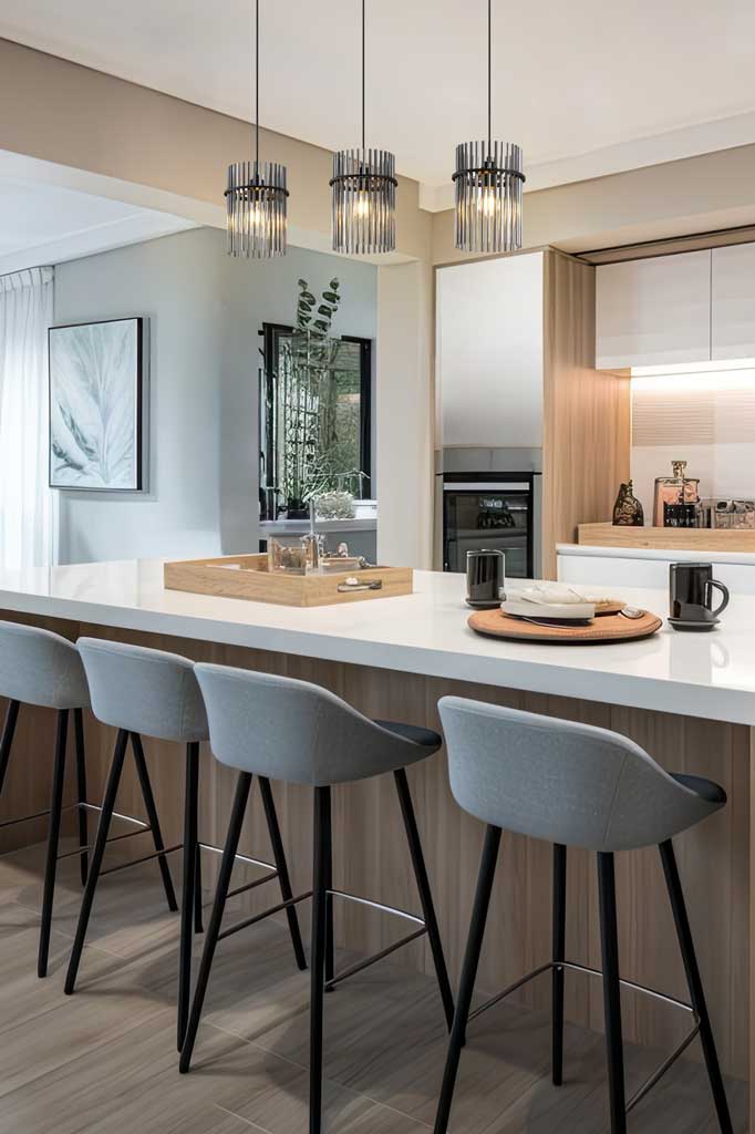 Stylish Chrysler Glass Multi-Light Pendant Chandelier - Modern Dining Room Lighting Fixture for Kitchen Island, Living Room, and Bedroom Decor