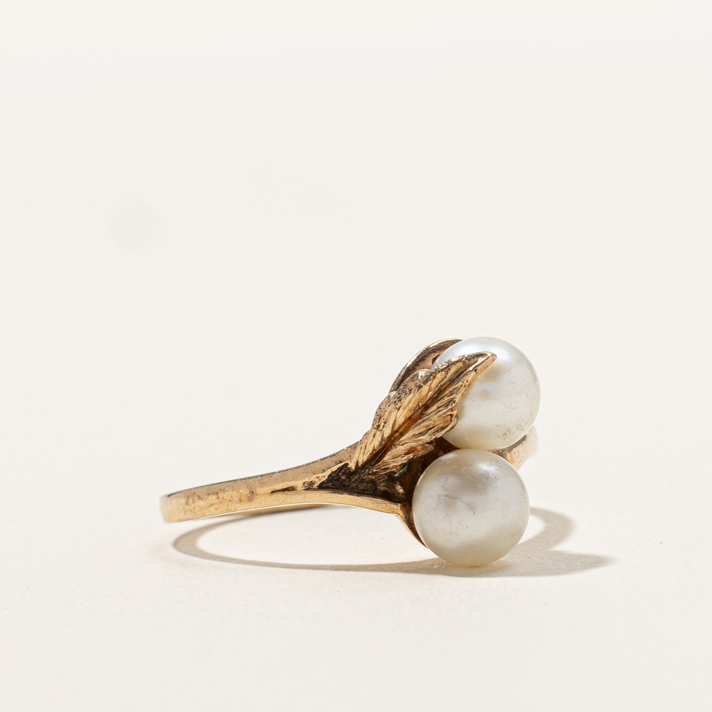 Two Stone Pearl Ring for Women - Size 8 | Elegant Pearl Jewelry for Wedding, Anniversary & Special Occasions