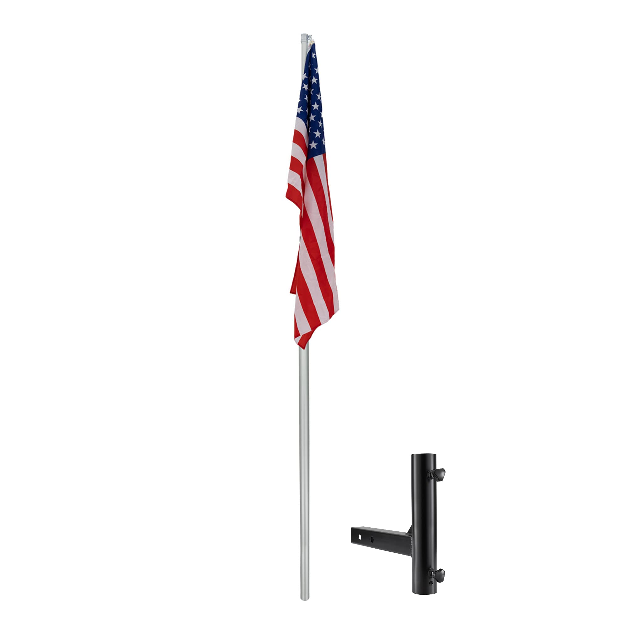 RecPro RV Flag Pole Holder for 2 Inch Receiver - 12'8