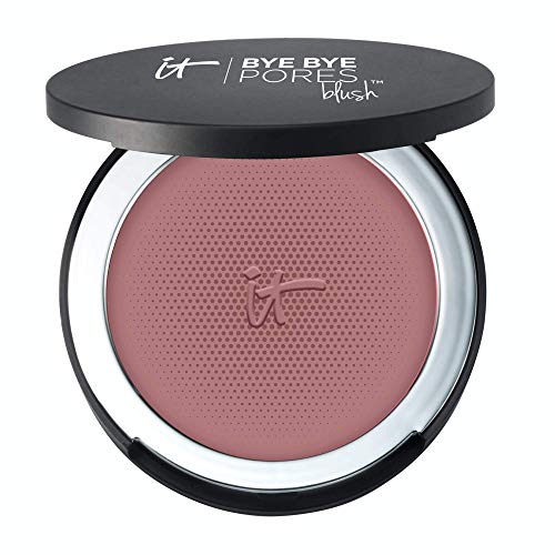 IT Cosmetics Bye Bye Pores Blush in Carefree - Sheer, Buildable Color for Flawless Cheeks - Minimizes Pores & Imperfections with Silk, Collagen & Antioxidants - 0.192 oz - Perfect for Everyday Wear & Special Occasions